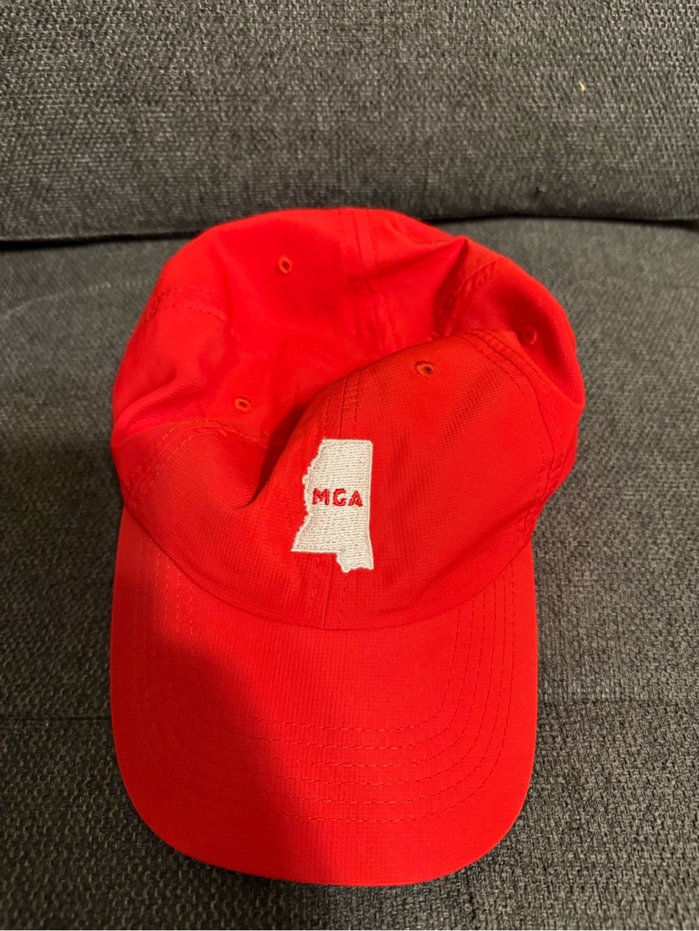 Red MGA Embroidered Baseball Cap